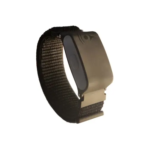 Webfrasse Assist wristband worn comfortably on the wrist